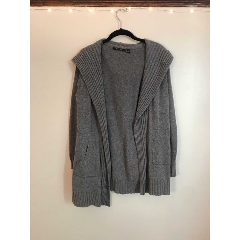 Cyrus Grey Hoodie Cardigan